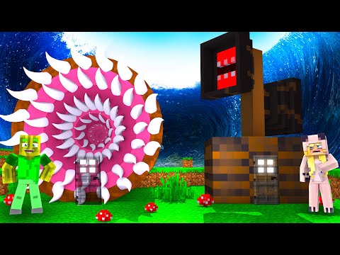 WELTENFRESSER vs. SIRENHEAD HAUS?! - Minecraft TSUNAMI