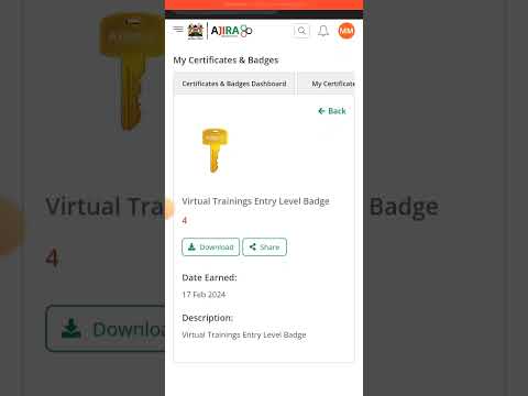 This is how you check your Badges in Ajira Digital Platform..#ajiradigital #ajiradigital.go.ke..