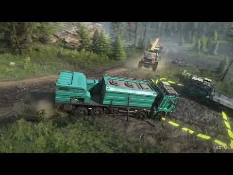 Saving Country Bread with Azov 67096 “Atom” | Drowned Lands Mission | SnowRunner | AXZTAN