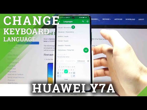 How to Change Keyboard Language on HUAWEI Y7a – Keyboard Adjustment