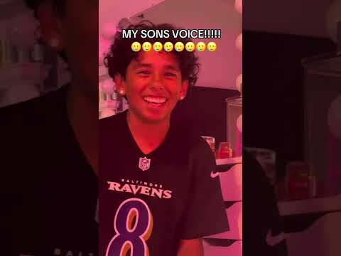 MY SONS VOICE IS CHANGING 😭😭😭😭 IM TRIPPPPPPPPIN RN!!!!!