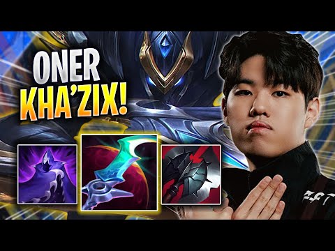 ONER DESTROYING WITH KHA'ZIX! - T1 Oner Plays Kha'zix JUNGLE vs Lee Sin! | Season 2023