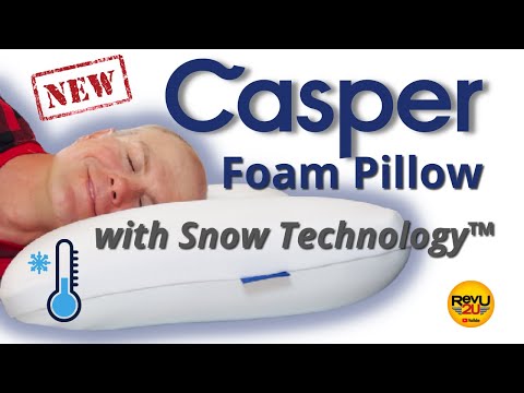 Coolest Pillow? We Review the Casper Foam Pillow with ❄️Snow  Technology! (NEW)