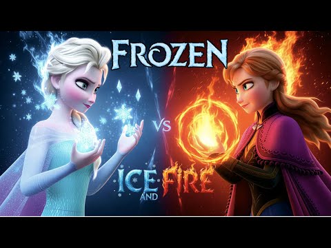 Frozen Sisters Ice and Fire #disney#movie #animation#frozen3