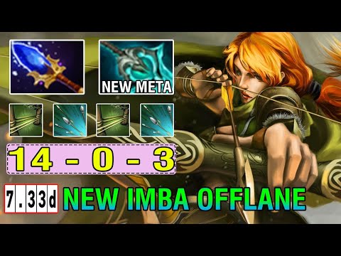 New Imba [Windranger] Offlane Rapid Mana Burn Disperser + Aghanim's Scepter Gameplay Dota2 7.33D