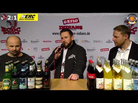 19 Spieltag Oberliga Süd 17/18 Pressekonferenz ECDC Memmingen vs ERC Sonthofen