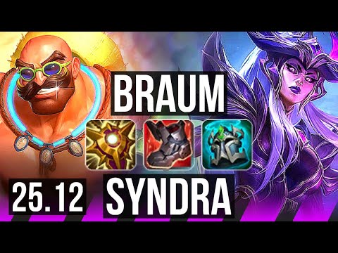 BRAUM & Aphelios vs SYNDRA & Varus (SUP) | NA Master | 25.12