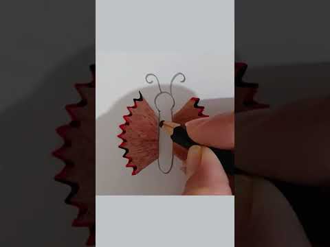 Pencil Shaving Art #shorts  #art #drawing