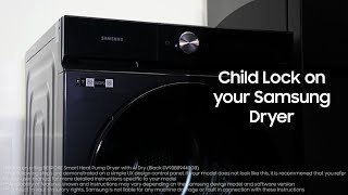 Child Lock on your Samsung Dryer