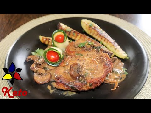Keto Pork Chops in Mushroom Gravy | Keto on Vacation: self catering tips & tour of Zadar, Croatia