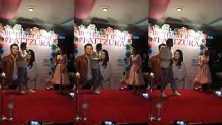 Fattah Amin menyakat Fazura masa tengah menyanyi live lagu Hero Seorang Cinderella