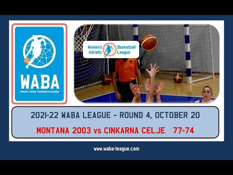 2021-22 WABA R4 Montana 2003-Cinkarna Celje 77-74 (20/10)