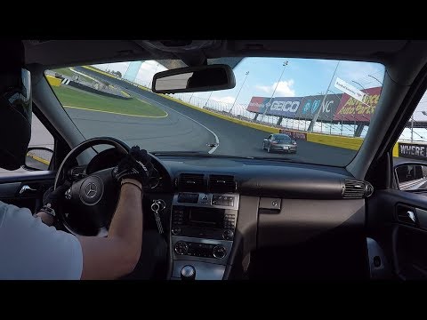 Thumbnail for Mercedes W203 C230 Kompressor racing at ROVAL 06/08/18