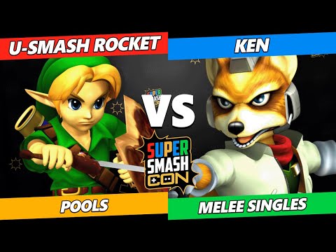 SSC 2022  - U-Smash Rocket (Young Link) Vs. Ken (Fox) Smash Melee Tournament
