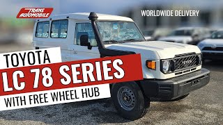 YouTube Toyota Land cruiser 78 Metal top HZJ 78 PWR NEW MODEL with freewheelhub and roofrack