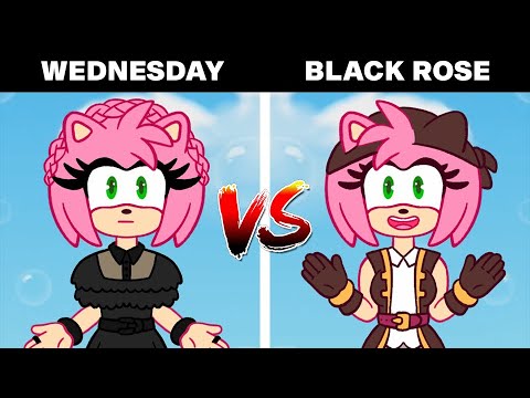 Mini Game Fashion | Wednesday Dance vs Black Rose Amy | Choose Your Favorite Design
