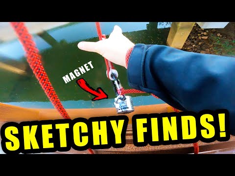 Most Sketchy Magnet Fishing Find EVER! Exploring Dangerous Canals!