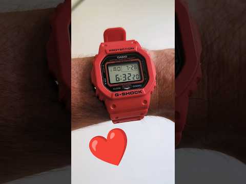 G Shock DW-5600EP-4ER ♥️ #casio #casiowatch #gshock #watch #collection #shortvideo #shorts #red