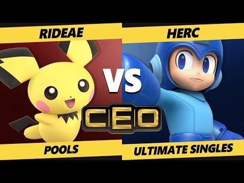 CEO 2019 SSBU - Herc (Mega Man) Vs. Rideae (Pichu) Smash Ultimate Tournament Pools