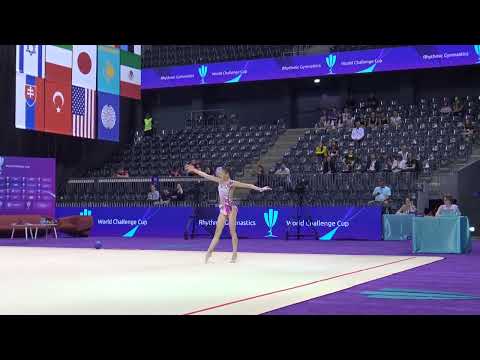 BAKATOVA Sabina BALL KAZ FIG Rhythmic Gymnastics World Challenge Cup CLUJ NAPOCA