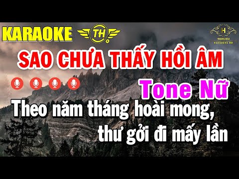 Sao Chưa Thấy Hồi Âm Karaoke Tone Nữ ( Am ) Nhạc Sống Rumba | Trọng Hiếu