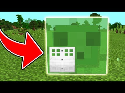 How to Live Inside a Slime in Minecraft! [Pocket Edition, Xbox, Win10] (Slime Bloxs)