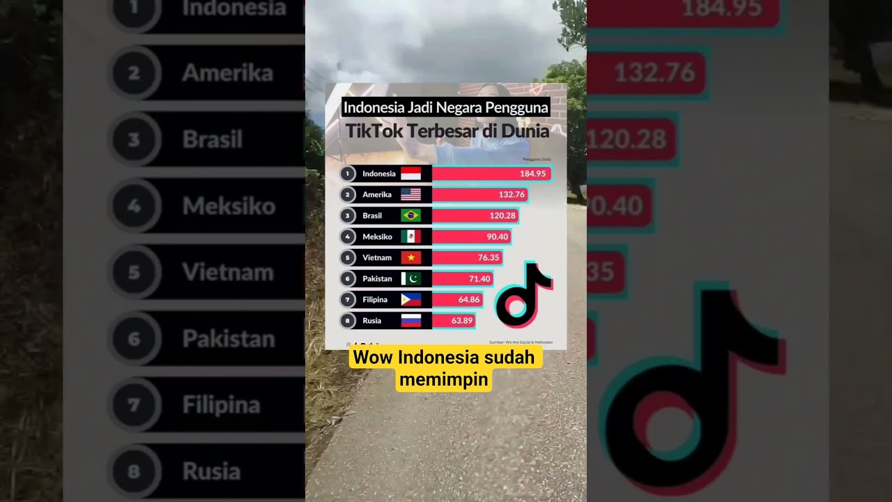 Negara Pengguna Tiktok Terbesar 2025