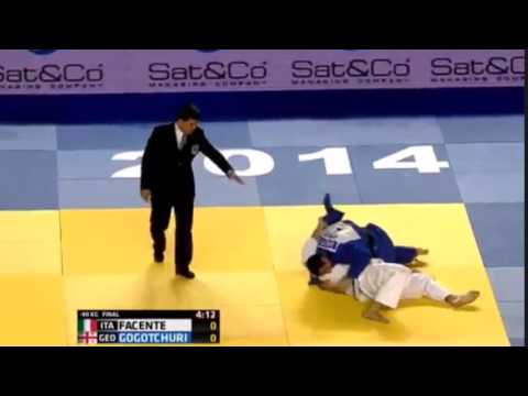 Tbilisi Judo Grand Prix 2014 90 KG Final Gogotchuri Vs Facente