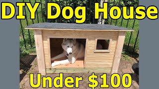 How I made this doghouse for my husky for under $100!