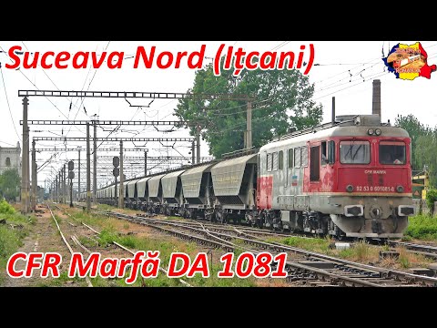 [4K] CFR Marfa DA 1081 cu 31 Uagps iesind din Suceava Nord [mai, 2022]