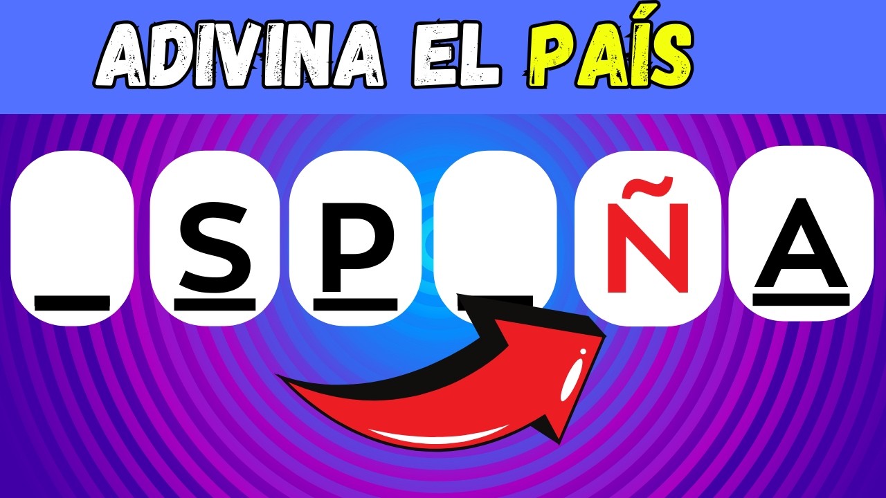 ¡ Adivina los Países con Pocas Letras ! 🇧🇷🇨🇴🇱🇷🇪🇦😱