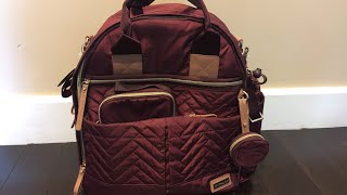 Diaper Bag Review | Skip Hop Suite Backpack in Merlot