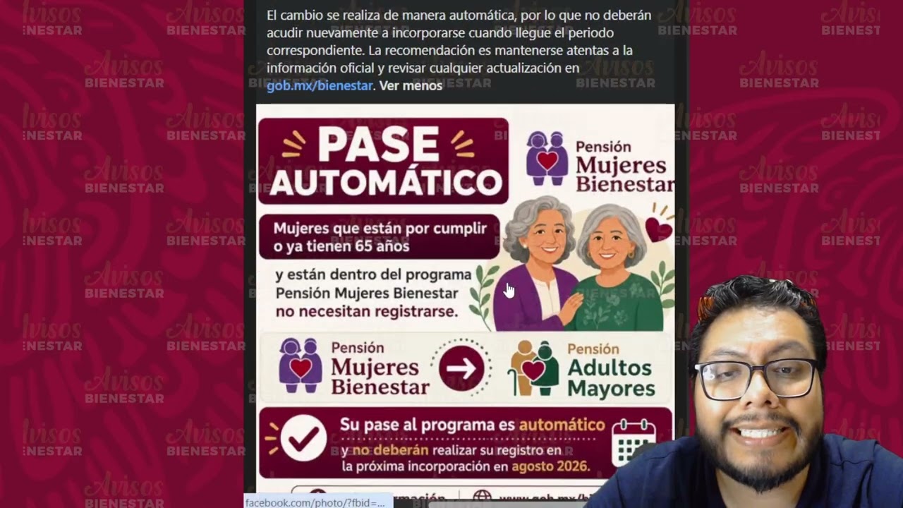 Estás en la Pensión Mujeres Bienestar y cumples 65 años tu pase a Pensión Adulto Mayor es automático