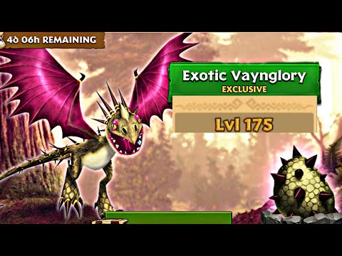 EXOTIC VAYNGORY MAX LEVEL 175 TITAN MODE - Exclusive Deadly Nadder - Dragons: Rise of Berk