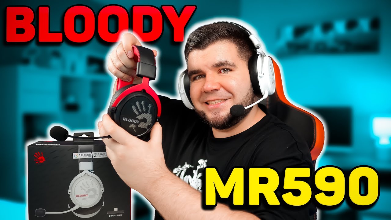 Навушники ігрові Bloody MR590 (Sport Black), колір чорний
