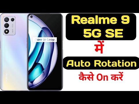 How to enable auto rotation in Realme 9 5G Speed Edition || Realme 9 5G Speed Edition auto rotation