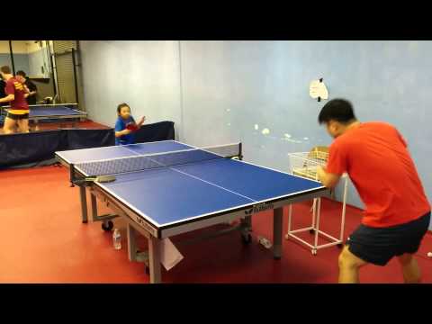 Emilie Table Tennis Training with Yaohui Xu 20150301