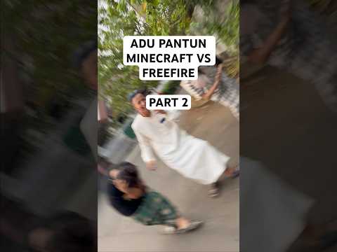 Adu PANTUN Minecraft VS FreeFire PART 2 #balikpapansudah #ngeshortsbareng