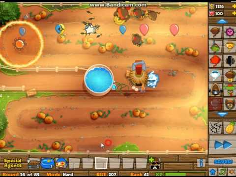 BTD 5: Pumpkin Patch Hard NLL NRI (no lives lost no road items)