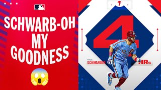 4-HOMER GAME!! Kyle Schwarber MAKES HISTORY with monster game!