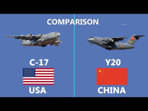 Comparison of China's Y 20 and American Boeing c17