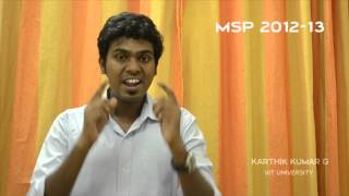 preview picture of video 'MICROSOFT STUDENT PARTNER (INDIA) 2012-13 -Karthik Kumar.G'
