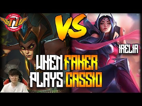 When Faker Plays Cassiopeia Mid vs Irelia KR soloq Challenger Gameplay