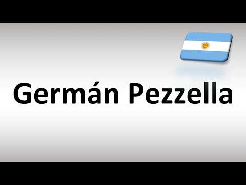 How to Pronounce German Pezzella (Argentina Footballer)