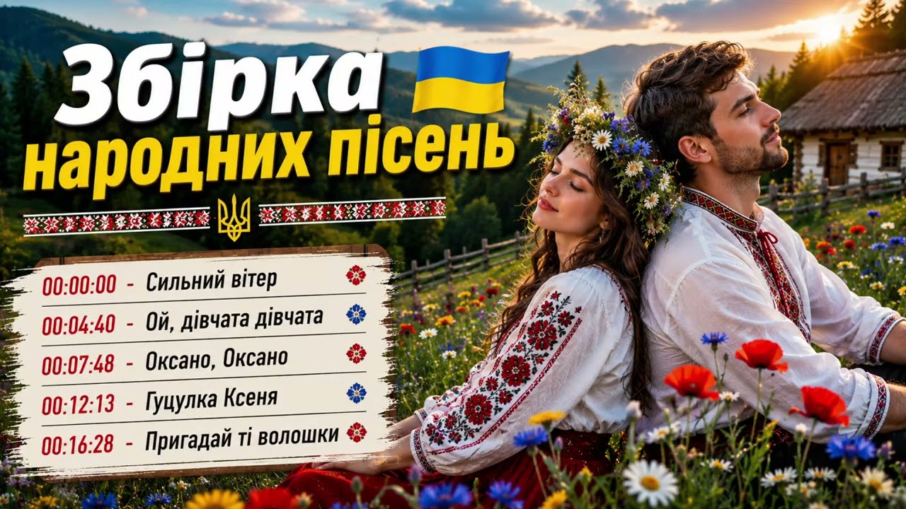 Збірка народних пісень — польки, вальси, фокстроти та найкращі українські хіти