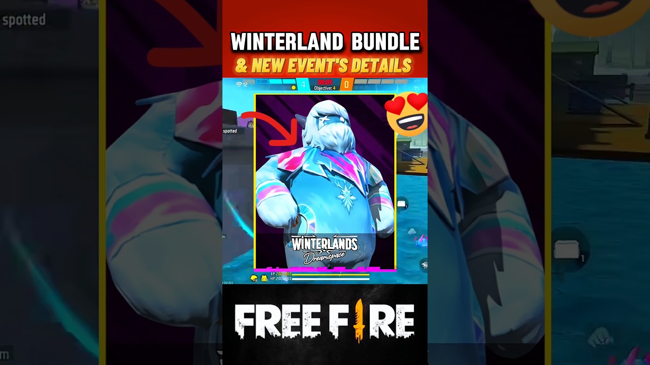 WINTER❄️FREE BUNDLE AND NEW EVENTS DETAILS 😱 IN FREE FIRE #shorts #shortsfeed #freefire #ffshorts