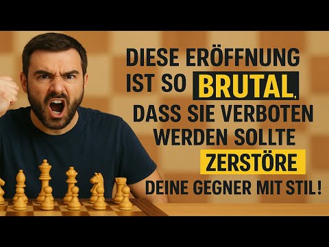 Diese Eröffnung ist so brutal, dass sie verboten werden sollte. Zerstöre deine Gegner mit Stil!