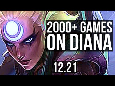 DIANA vs VEL'KOZ (MID) | 2000+ games, 2.3M mastery, 8/3/14, Legendary | EUW Master | 12.21