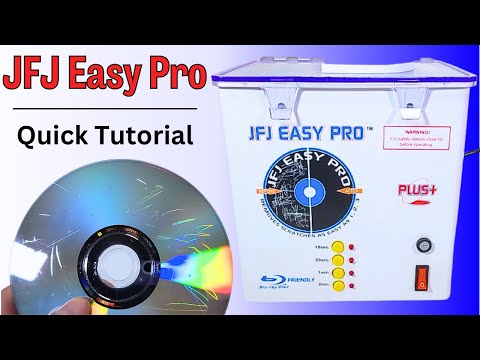 How to Use the JFJ Easy Pro - Disc Repair, Quick Tutorial