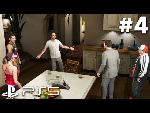 GTA 5 PS5 Gameplay Walkthrough Part 4 - AWKWARD FAMILY REUNION